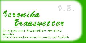 veronika brauswetter business card